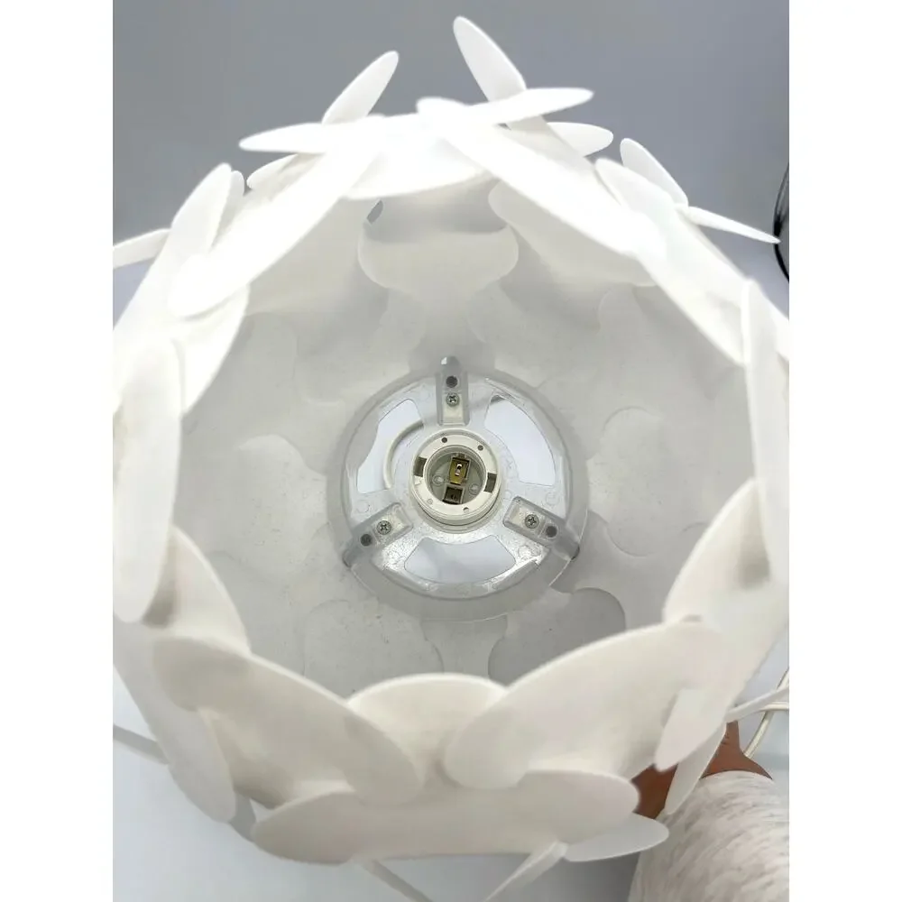 IKEA FILLSTA White Plastic Sculptural Puzzle Design Table Lamp by Gunner Jenson